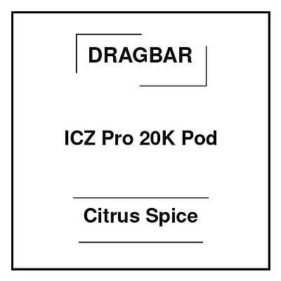 Dragbar ICZ Pro 20K Pod Citrus Spice