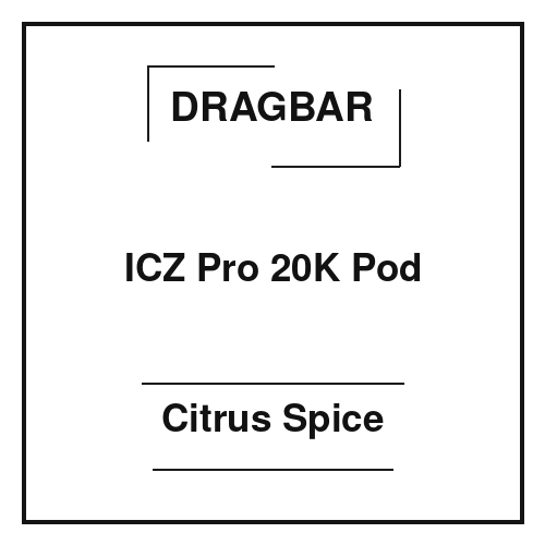 Dragbar ICZ Pro 20K Pod Citrus Spice