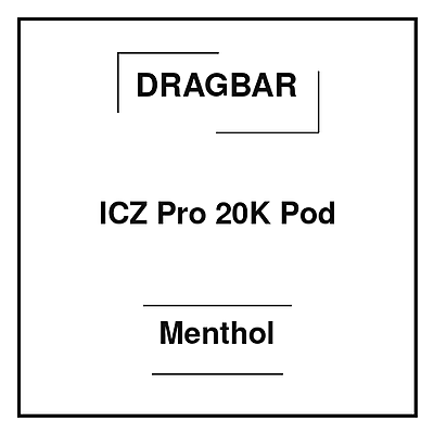 Dragbar ICZ Pro 20K Pod Menthol