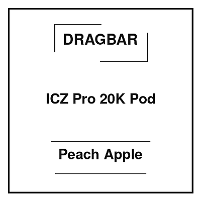 Dragbar ICZ Pro 20K Pod Peach Apple