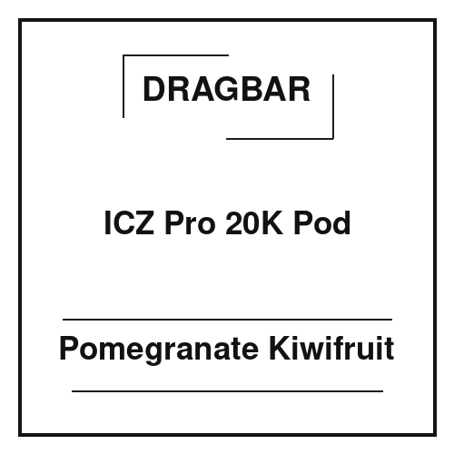 Dragbar ICZ Pro 20K Pod Pomegranate Kiwifruit