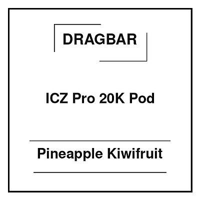 Dragbar ICZ Pro 20K Pod Pineapple Kiwifruit