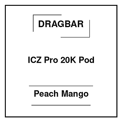 Dragbar ICZ Pro 20K Pod Peach Mango