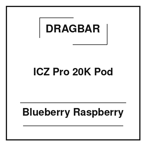 Dragbar ICZ Pro 20K Pod Blueberry Raspberry