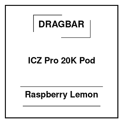 Dragbar ICZ Pro 20K Pod Raspberry Lemon