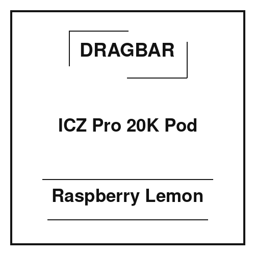 Dragbar ICZ Pro 20K Pod Raspberry Lemon
