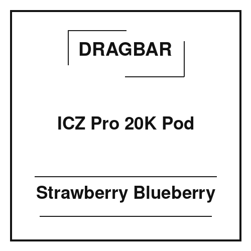 Dragbar ICZ Pro 20K Pod Strawberry Blueberry