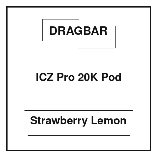 Dragbar ICZ Pro 20K Pod Strawberry Lemon