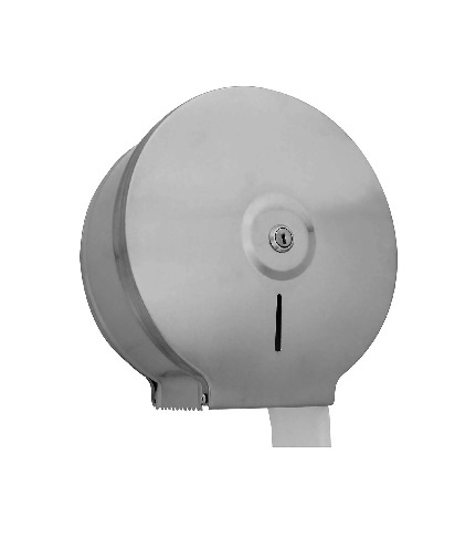 Dispensador institucional de papel en acero inoxidable para baños y áreas comunes