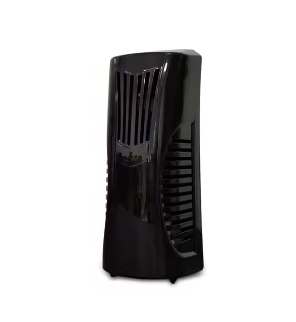 Dispensador institucional de fragancia en gel color negro para control de olores en áreas comunes