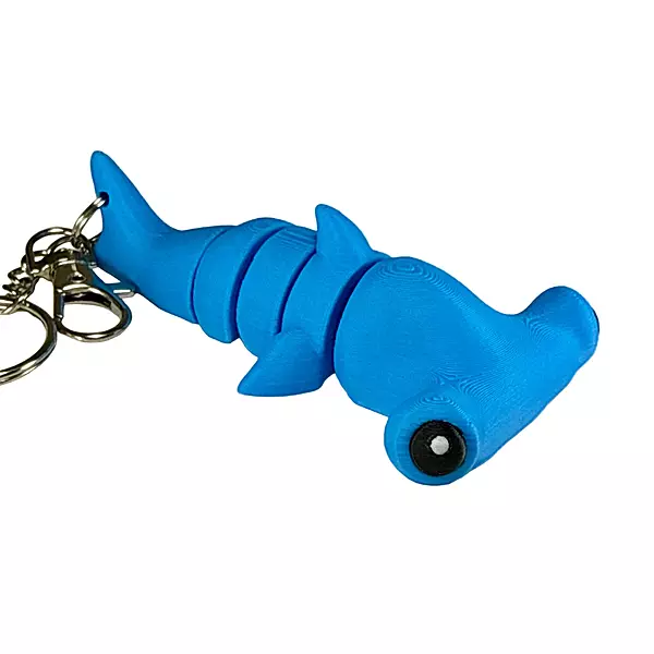 3D RINTED H-SHARK KEYCHAIN
