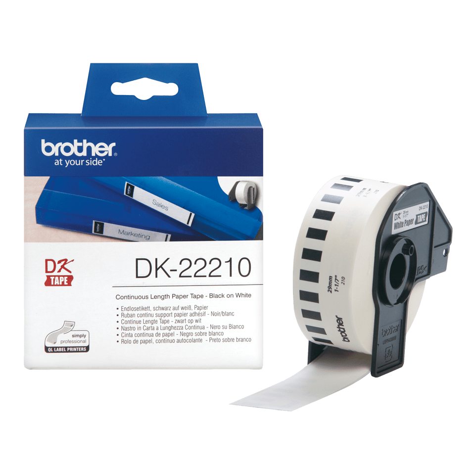 BROTHER DK-22210 ROLL 29MM CONTIN PAPER TAPE