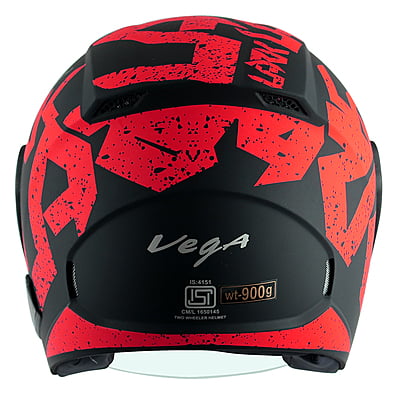 VEGA LARK VICTOR DULL BLACK RED C/V (M)