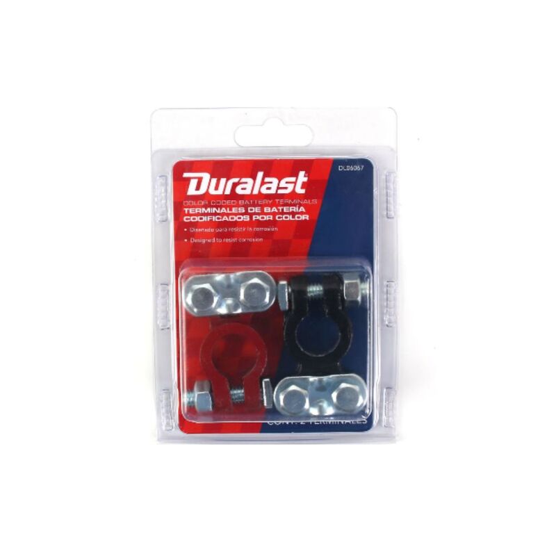 Duralast Color Coded Battery Terminals (Universal Bolt-On Top Post)