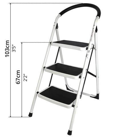 DELI DL509013 3 STEPS IRON LADDER