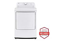 LG® DLE6100W 7.3 cu. ft. Ultra Large Capacity Rear Control Electric Energy Star Dryer with Sensor Dry