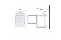 LG® DLG6101W 7.3 cu. ft. Rear Control Gas Energy Star Dryer with Sensor Dry LG® DLG6101W 7.3 cu. ft. Rear Control Gas Energy Star Dryer with Sensor Dry