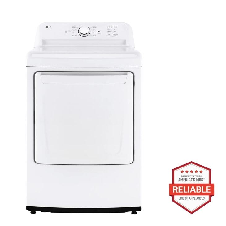 LG® DLG6101W 7.3 cu. ft. Rear Control Gas Energy Star Dryer with Sensor Dry LG® DLG6101W 7.3 cu. ft. Rear Control Gas Energy Star Dryer with Sensor Dry
