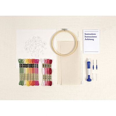 Kit Punch Needle DMC Pavots