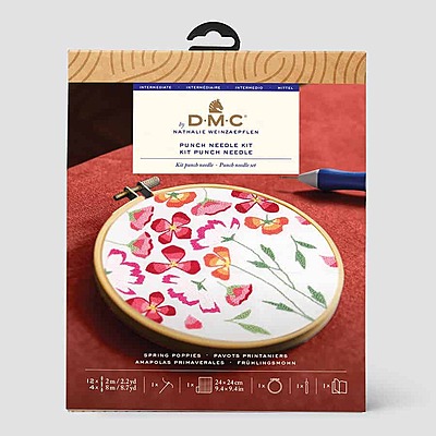 Kit Punch Needle DMC Pavots