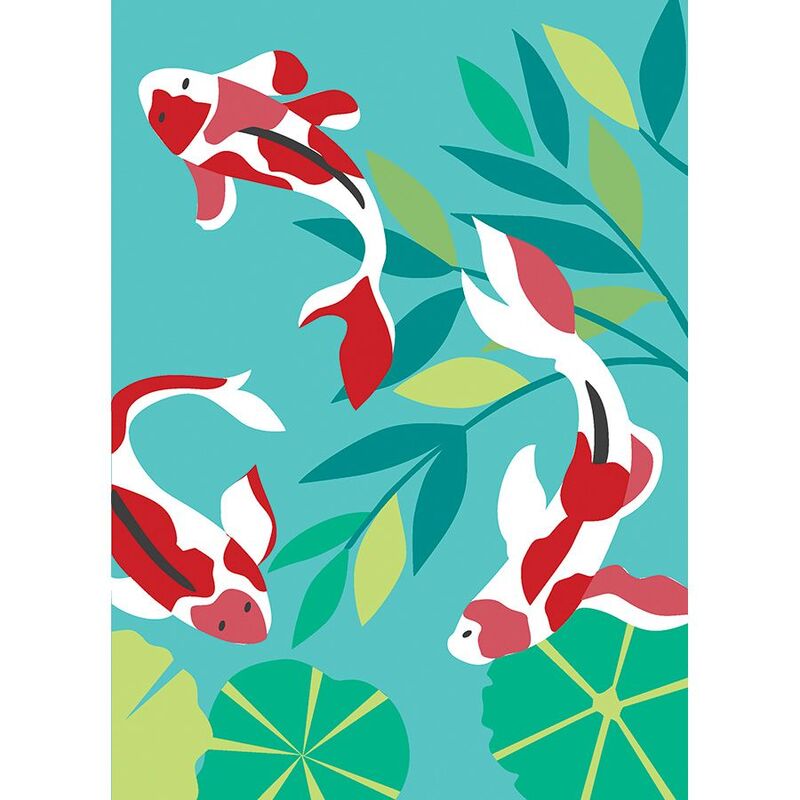 Carpe Koi - Tela Mezzopunto con nuovi colori DMC Lanato