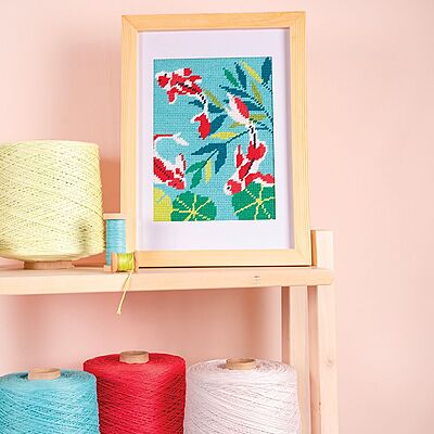 Carpe Koi - Tela Mezzopunto con nuovi colori DMC Lanato