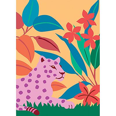 Leopard - Tela Mezzopunto con nuovi colori DMC Lanato