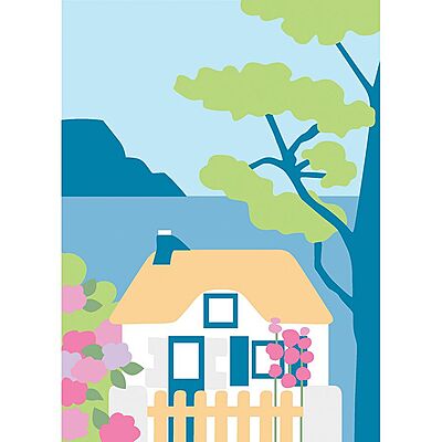 Cottage - Tela Mezzopunto con nuovi colori DMC Lanato