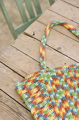 Borsa fatta a mano con EvoVita 4 Multicolor col. 104