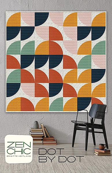 Dot By Dot Modern Quilt Pattern | Zen Chic | Brigitte Heitland | #DOQP