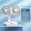 DOUBLE FACE RECHARGEABLE FAN