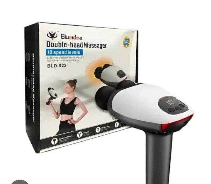 DOUBLE HEAD BODY MASSAGER RECHARGEABLE MASSAGE MACHINE