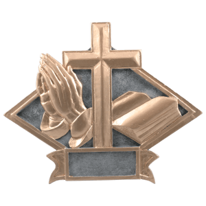 Diamond Plate Resin Trophy-Religious-8.5 x 6