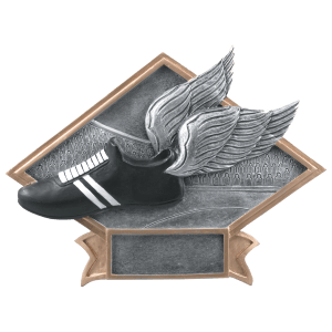 Diamond Plate Resin Trophy-Track-8.5 x 6