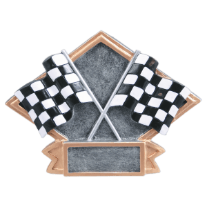 Diamond Plate Resin Trophy-Racing-6 x 4.5