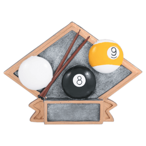 Diamond Plate Resin Trophy-Pool-6 x 4.5