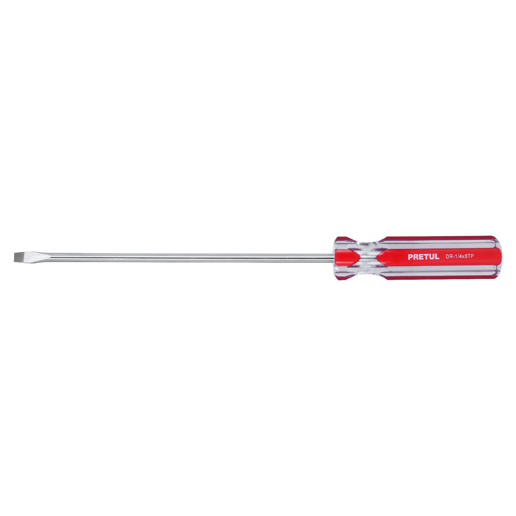 Desarmador plano, 1/4 x 8', mango PVC, Pretul - DR-1/4X8TP / 21460