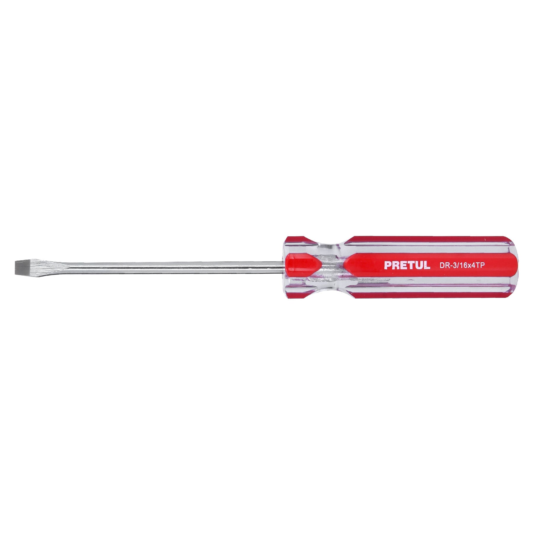 Desarmador plano, 3/16 x 4', mango PVC, Pretul - DR-3/16X4TP / 21458