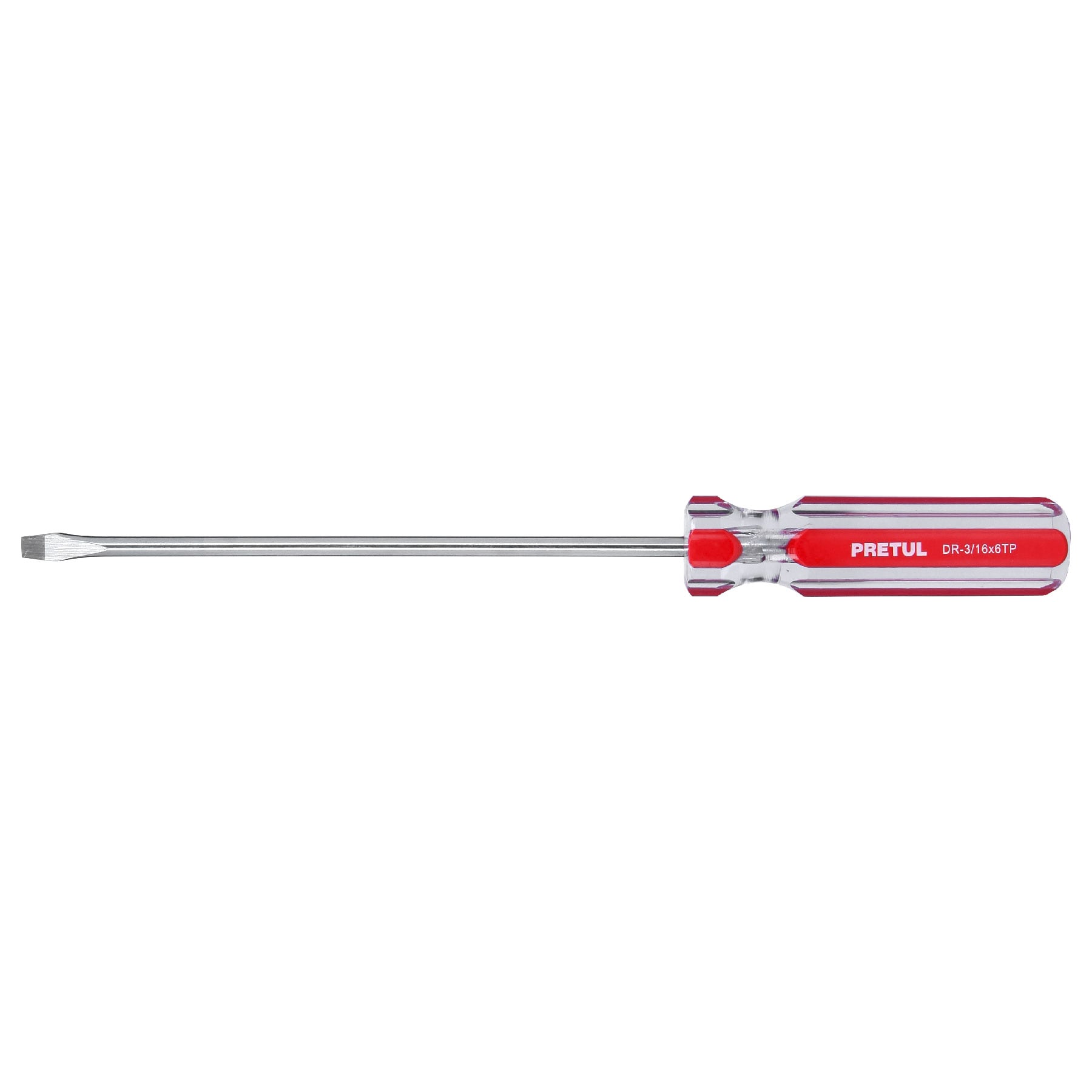 Desarmador plano, 3/16 x 6', mango PVC, Pretul - DR-3/16X6TP / 21457