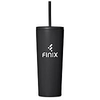 Kooshty Concorde Stainless Steel & Plastic Double-Wall Tumbler & Straw - 720ml