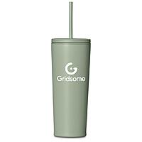 Kooshty Concorde Stainless Steel & Plastic Double-Wall Tumbler & Straw - 720ml