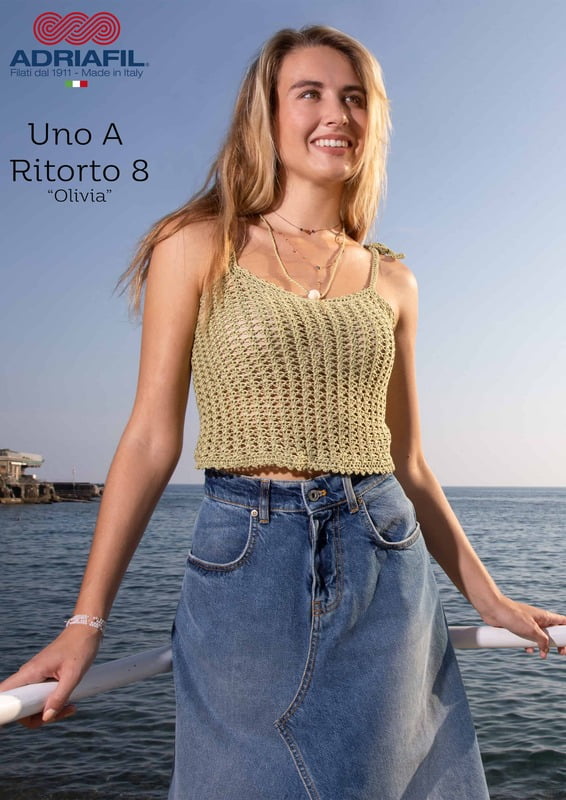Top Olivia Filato Uno A Ritorto 8