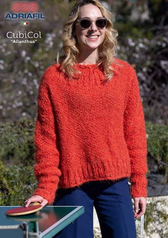Pull Ailanthus con filato Cubicol