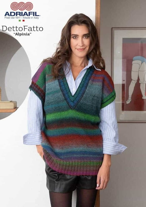 Gilet Alpinia con filato DettoFatto