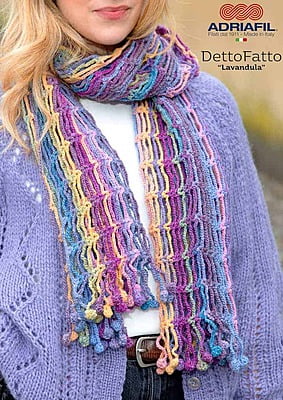 Sciarpa Lavandula filato DettoFatto Sciarpa Lavandula filato DettoFatto