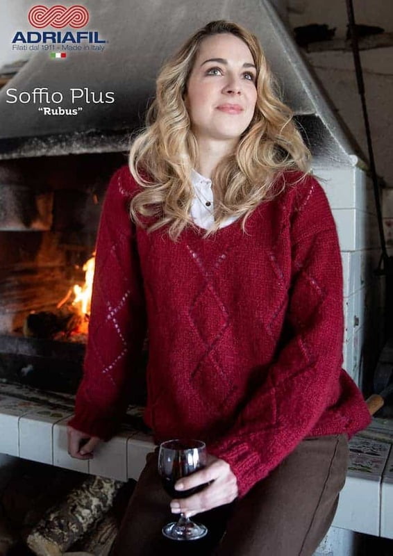 Maglia Rubus con filato Soffio Plus