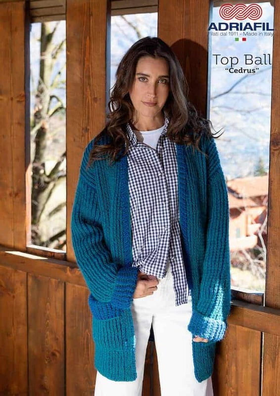 Cardigan Cedrus con filato TopBall