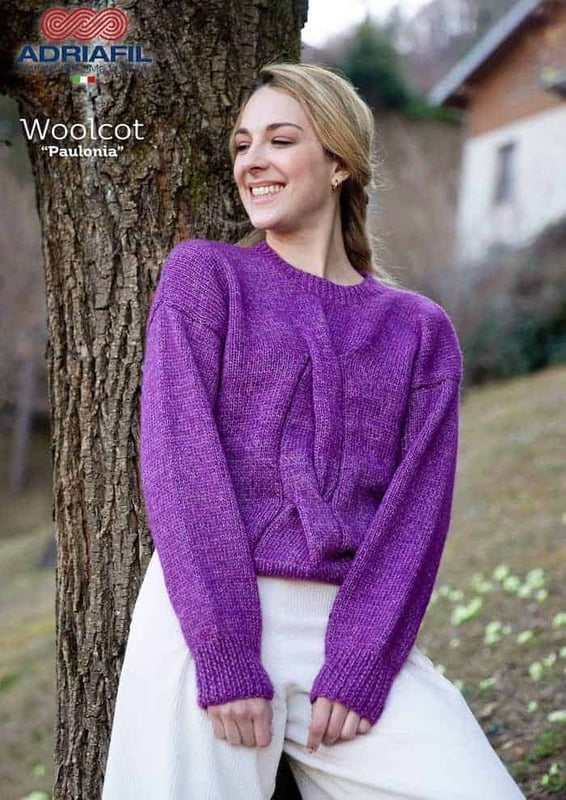 Pull Paulonia con filato Woolcot