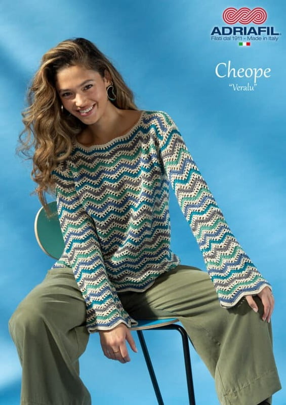 Pull Veralu con filato Cheope