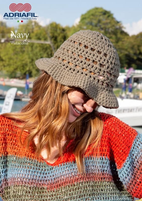 Cappellino Pistacchio fatto Navy Cappellino Pistacchio fatto Navy